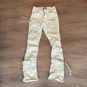 Women’s Smoke Rise Red Beige/Off White Denim Pants